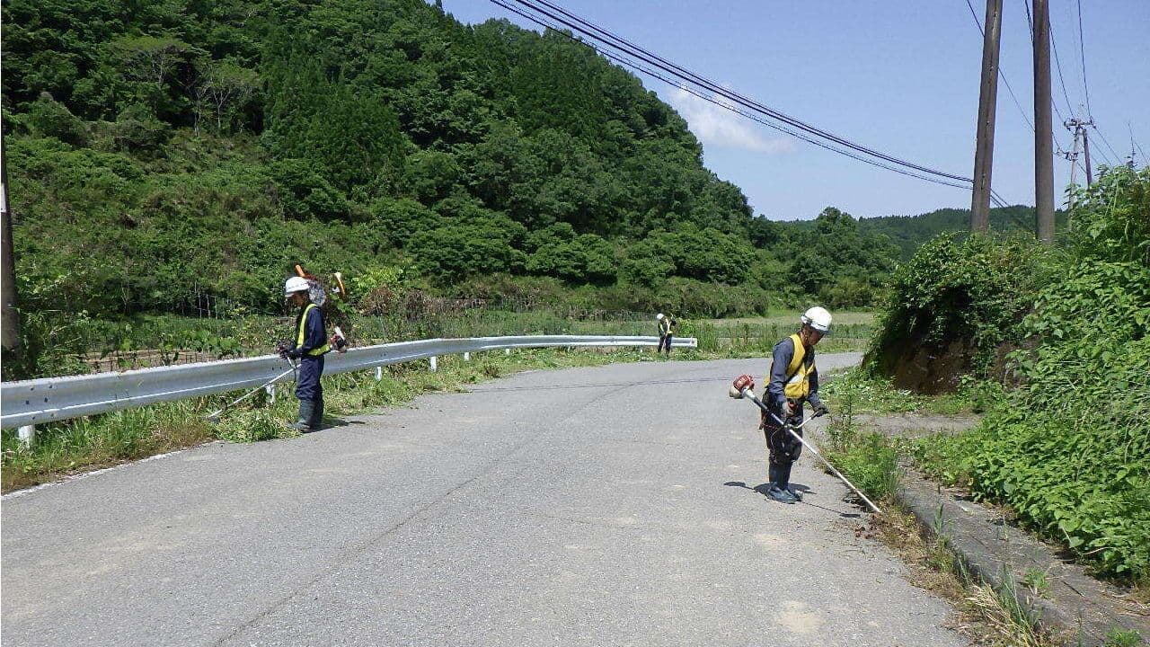 熊本県ロード・クリーン・ボランティア事業の様子